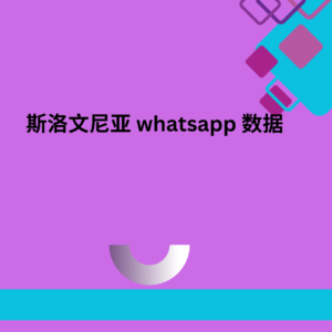 斯洛文尼亚 whatsapp 数据