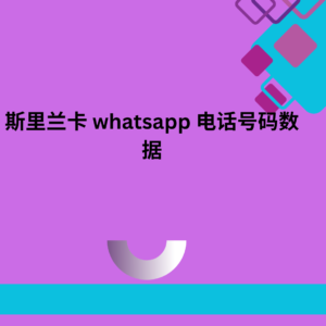 斯里兰卡 whatsapp 电话号码数据