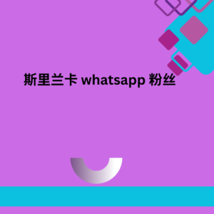 斯里兰卡 whatsapp 粉丝