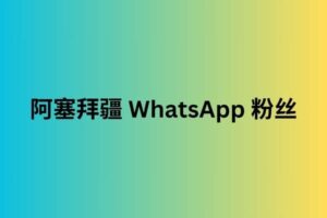 阿塞拜疆 whatsapp 粉丝